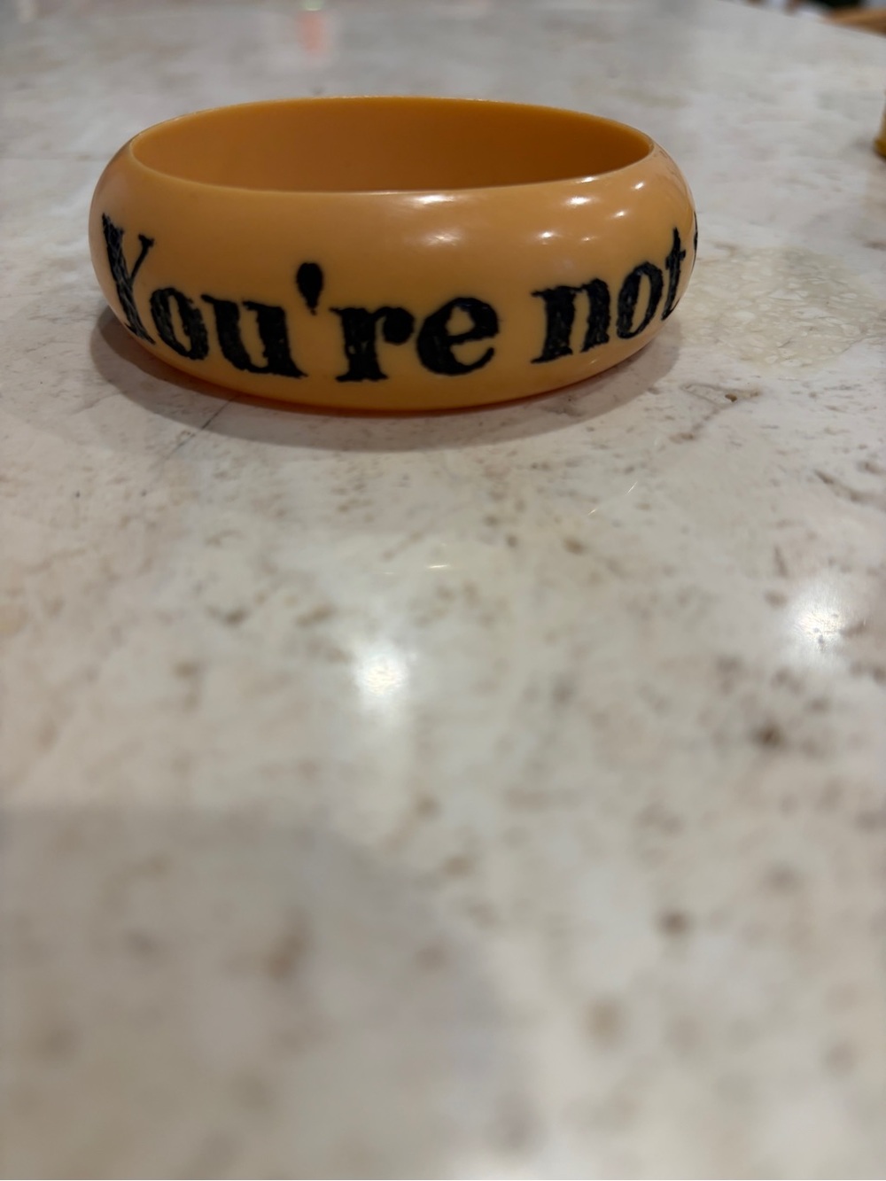 Vintage cheeky Jessica Kagan Cushman resin bangle